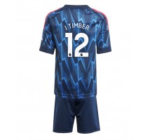 Arsenal Jurrien Timber #12 Koszulka Wyjazdowa dzieci 2025-26 Krótki Rękaw (+ krótkie spodenki)